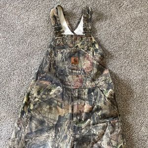 Carhartt camo bibs boys 8 snowpants